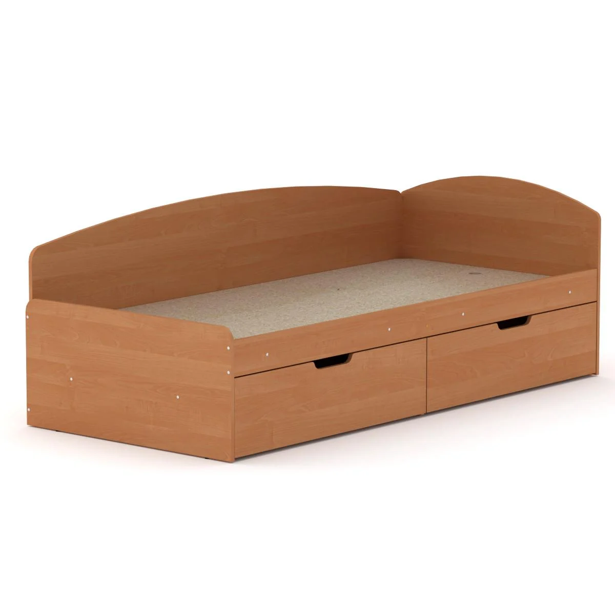 Ліжко односпальне з двома шухлядами Компаніт 90+2С Вільха